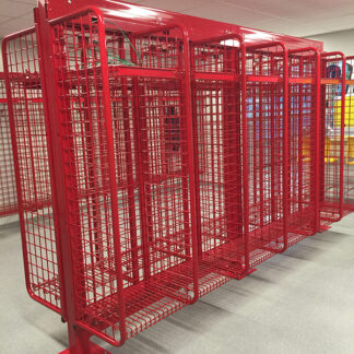 locker wall structure