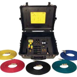 Case with valves, hose, etc