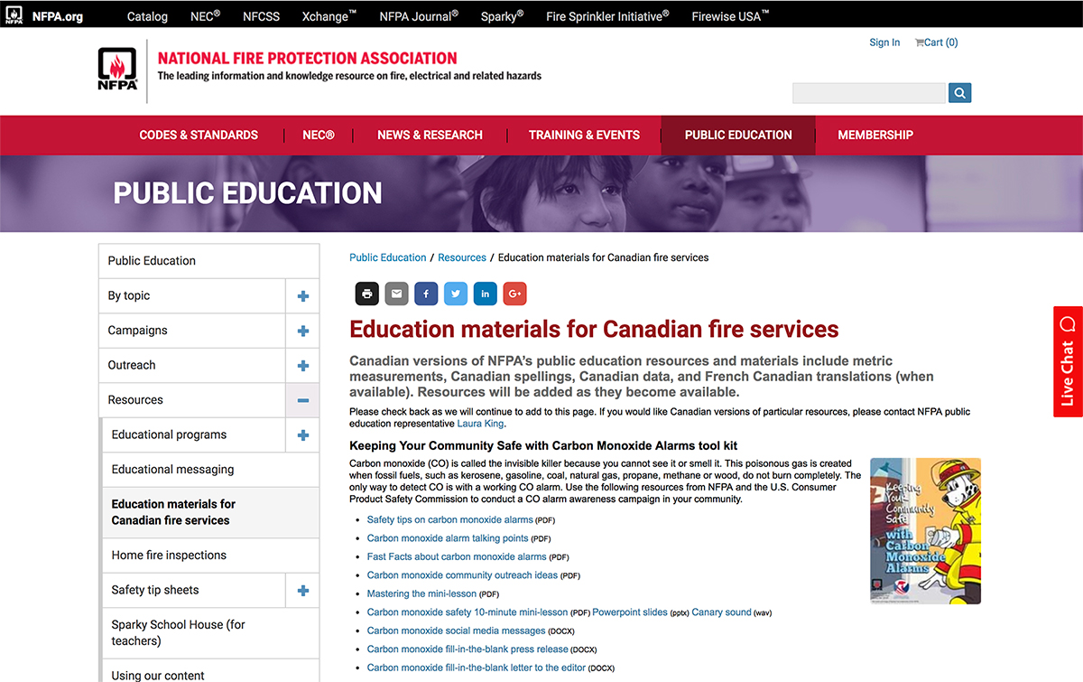 NFPA site