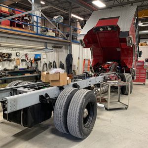 truck in shop